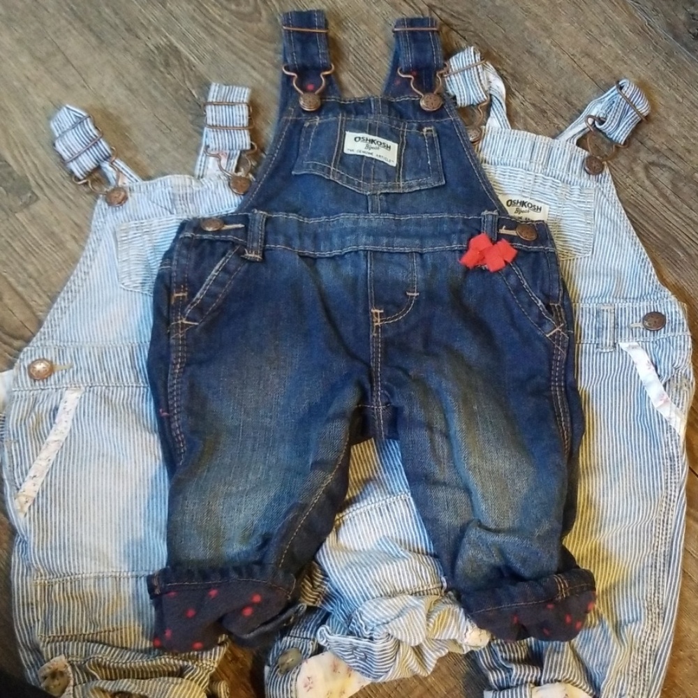 3 Pairs of Oshkosh overalls